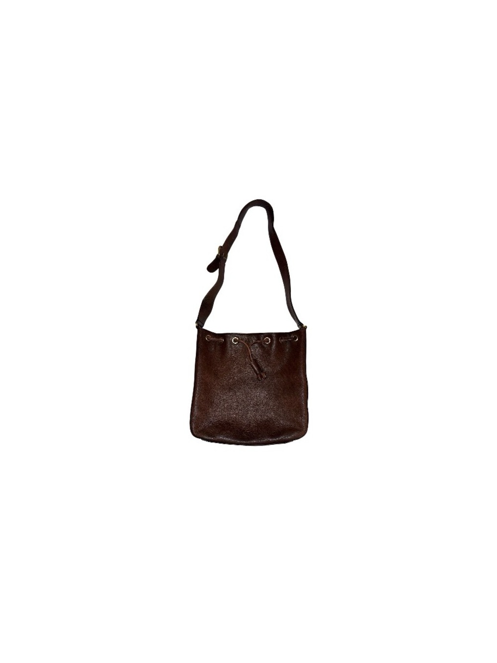 Fossil Dark Brown Leather Purse with Adjustable Shoulder Strap